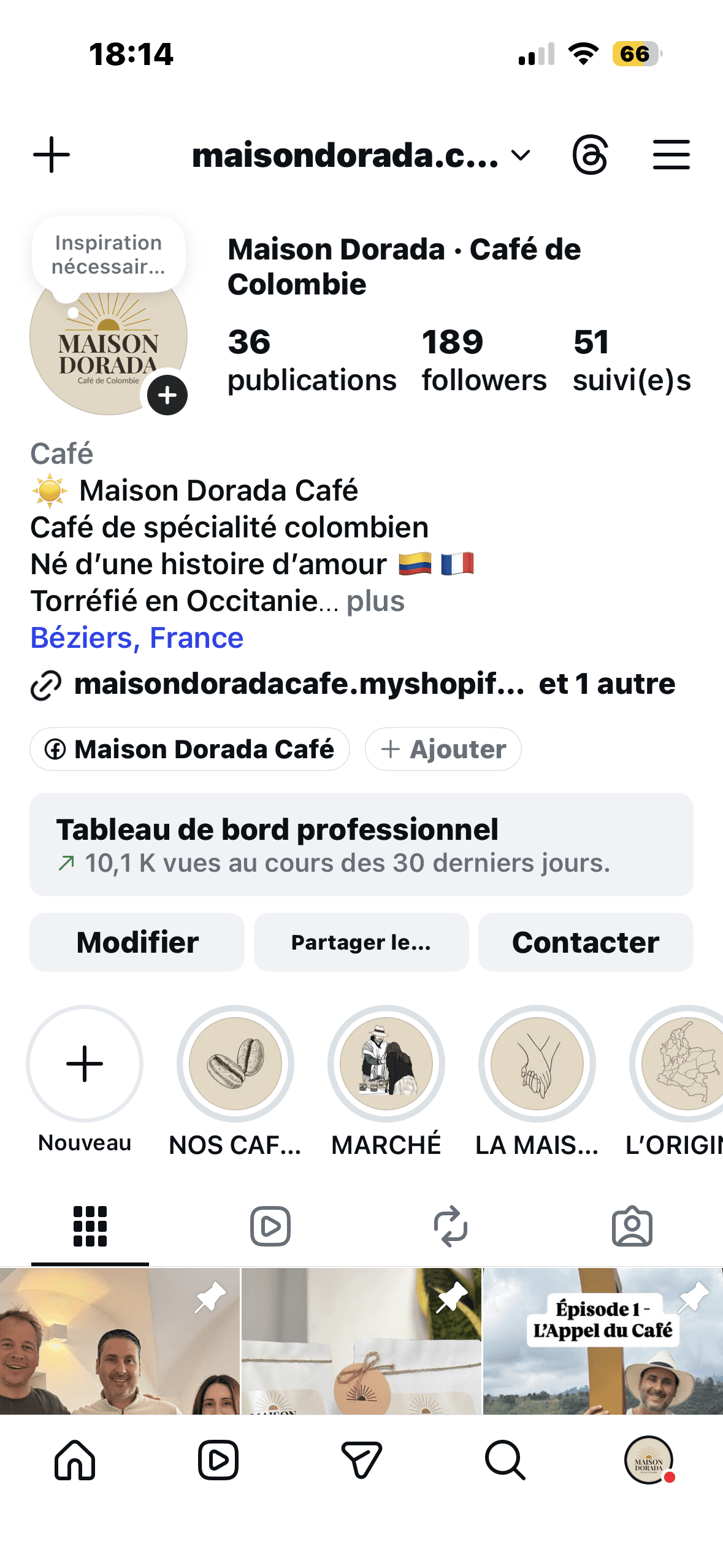 Maison Dorada Instagram profile